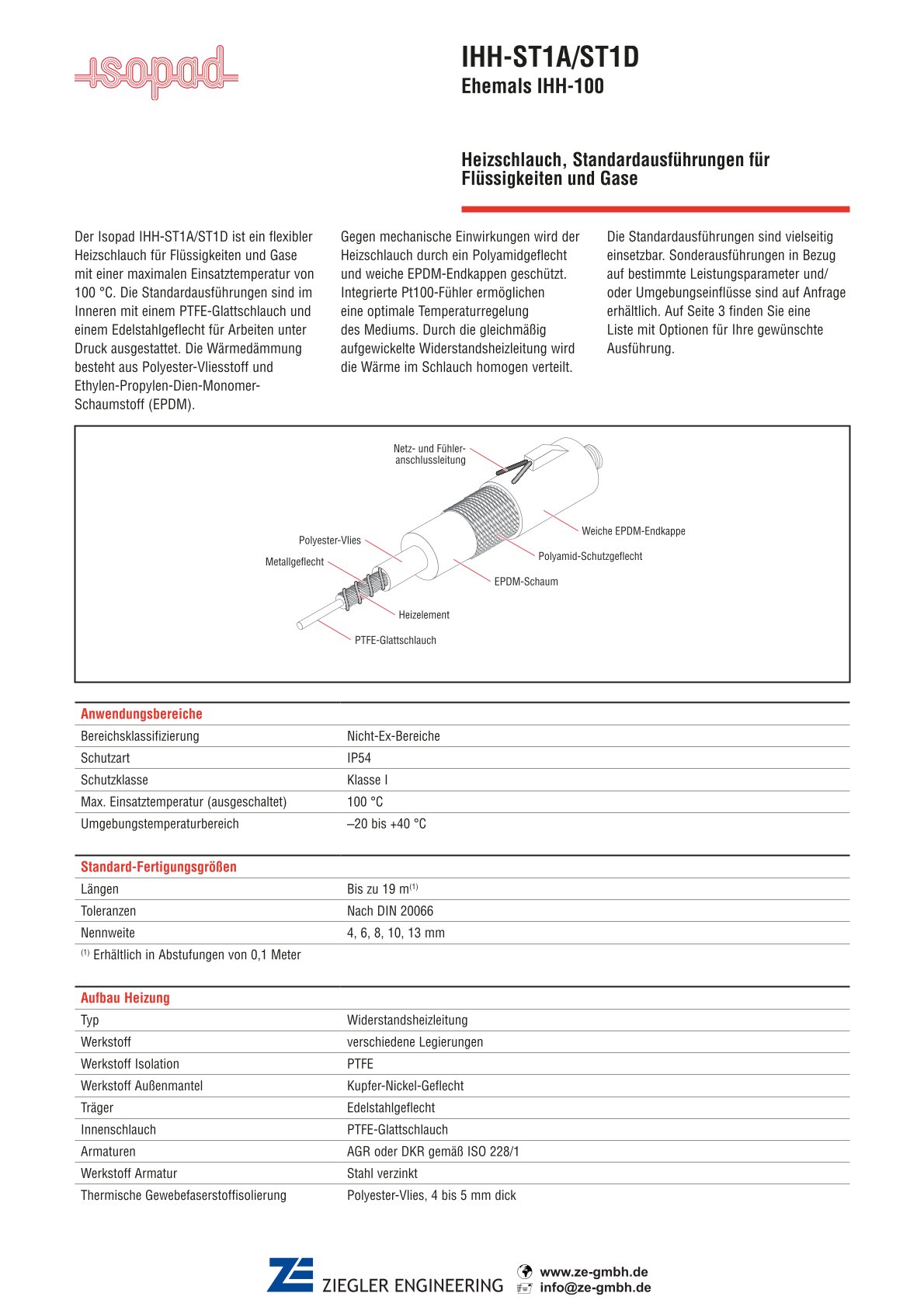 Information Heizschläuche